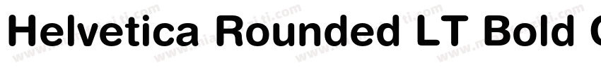 Helvetica Rounded LT Bold Oblique字体转换